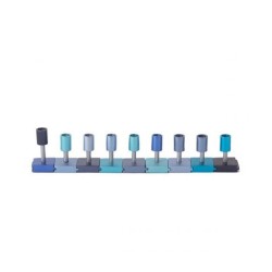 Yair Emanuel DIY Cylinders Chanukah Menorah Blue | Hanukkah Menorah