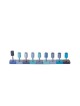 Yair Emanuel DIY Cylinders Chanukah Menorah Blue | Hanukkah Menorah
