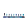 Yair Emanuel DIY Cylinders Chanukah Menorah Blue | Hanukkah Menorah