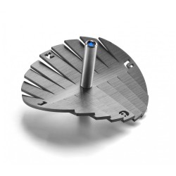 Adi Sidler Anodized Aluminum Waves Chanukah Dreidel Gray | Dreidels