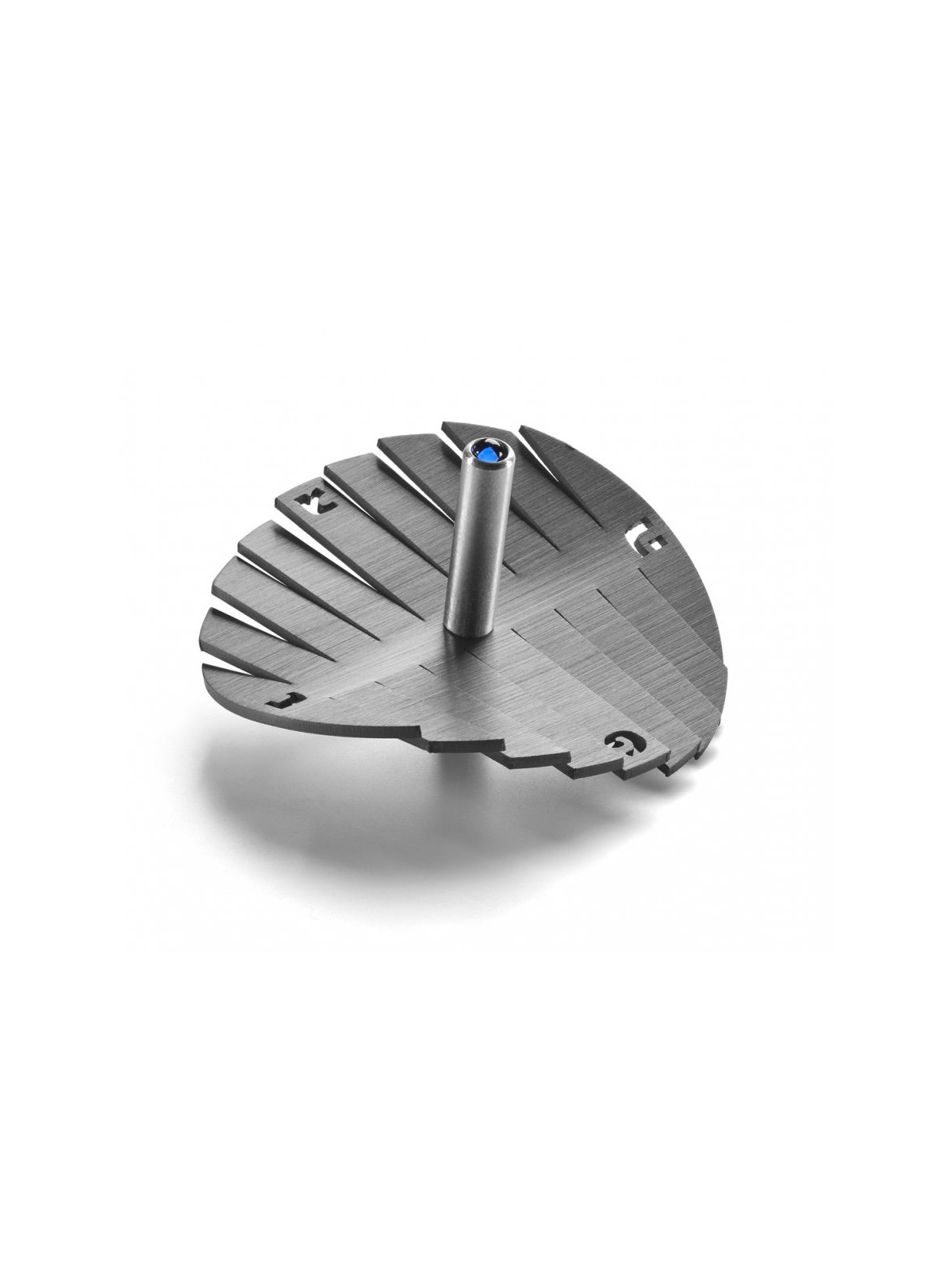 Adi Sidler Anodized Aluminum Waves Chanukah Dreidel Gray | Dreidels