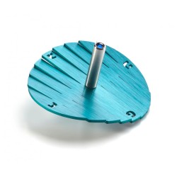 Adi Sidler Anodized Aluminum Waves Chanukah Dreidel Turq... | Dreidels