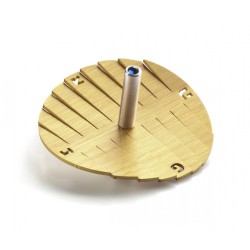 Adi Sidler Anodized Aluminum Waves Chanukah Dreidel Gold | Dreidels