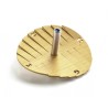 Adi Sidler Anodized Aluminum Waves Chanukah Dreidel Gold | Dreidels