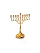Small Chanukah Menorah with Ornate Swirling Bran... | Hanukkah Menorah