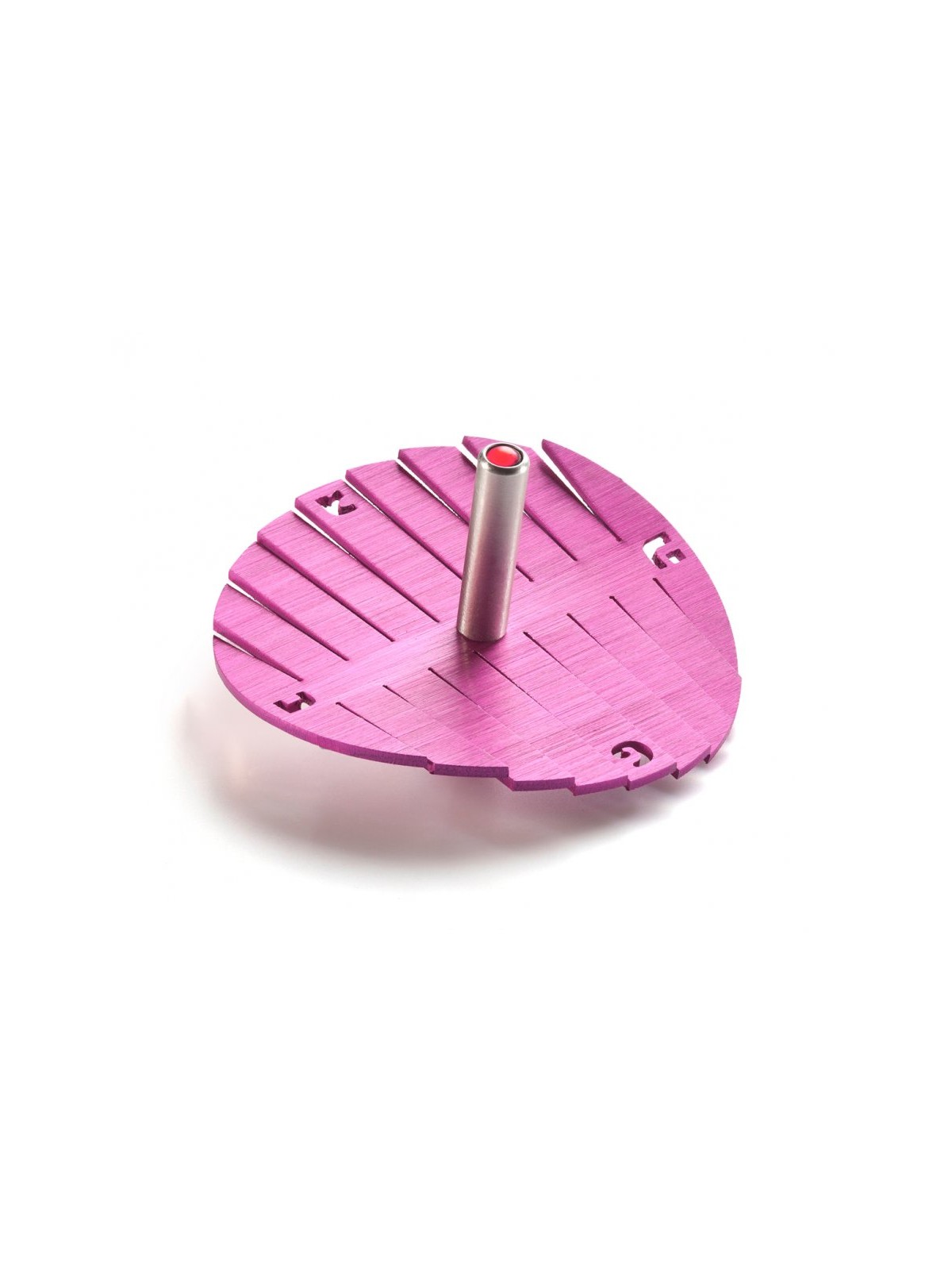 Adi Sidler Anodized Aluminum Waves Chanukah Dreidel Pink | Dreidels