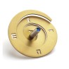 Adi Sidler Anodized Aluminum Spiral Dreidel Gold | Dreidels