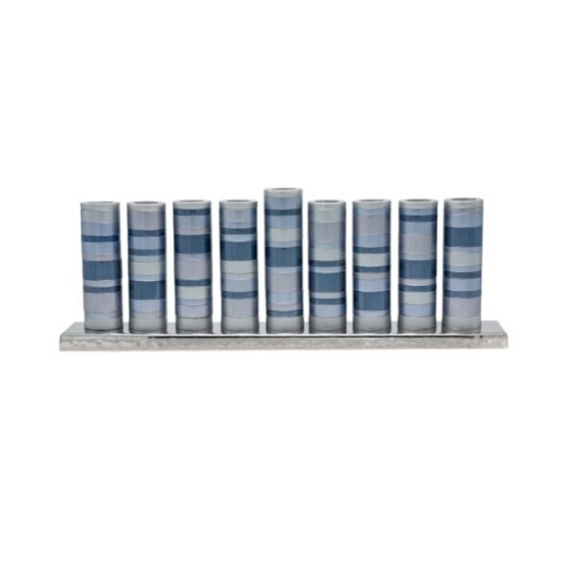 Yair Emanuel Chanukah Menorah Cylinders with Rin... | Hanukkah Menorah