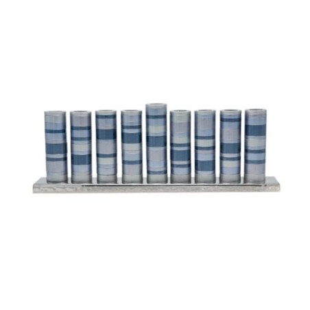 Yair Emanuel Chanukah Menorah Cylinders with Rin... | Hanukkah Menorah