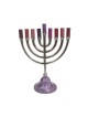 Yair Emanuel Pewter Chanukah Menorah Traditional... | Hanukkah Menorah