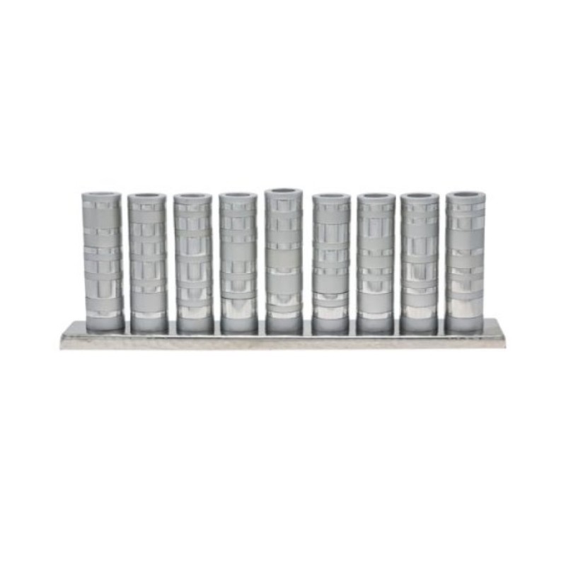 Yair Emanuel Hanukkah Menorah Cylinders with Shi... | Hanukkah Menorah