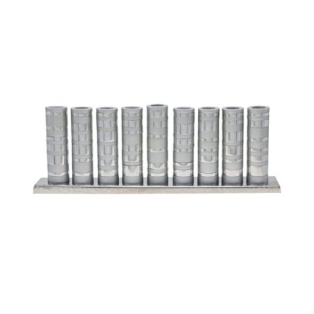 Yair Emanuel Hanukkah Menorah Cylinders with Shi... | Hanukkah Menorah