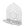 Dorit Judaica Silver Aluminum Chanukah Menorah L... | Hanukkah Menorah