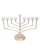 Tall Chanukah Menorah with Angular Branches and ... | Hanukkah Menorah