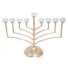 Tall Chanukah Menorah with Angular Branches and ... | Hanukkah Menorah