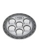 Lightweight Plastic Passover Seder Pate Gray Design | Seder Plates