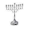 Small Chanukah Menorah with Ornate Swirling Bran... | Hanukkah Menorah