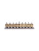 Yair Emanuel Dreidel Menorah with Cut Out Floral... | Hanukkah Menorah