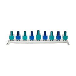 Chanukah Menorah with Dreidel Design Candle Hold... | Hanukkah Menorah