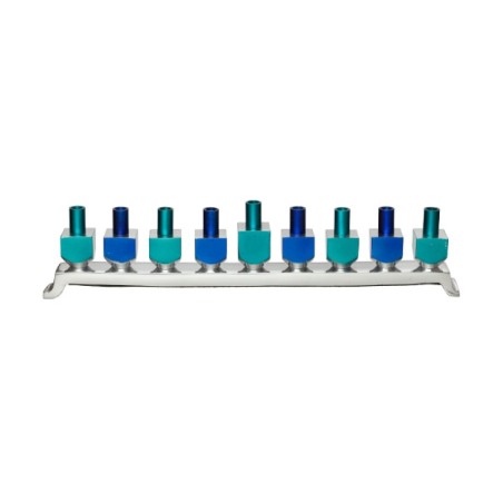 Chanukah Menorah with Dreidel Design Candle Hold... | Hanukkah Menorah