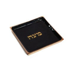 Metal Matzah Tray for Pesach Passover Bla... | Jewish Gift from Israel