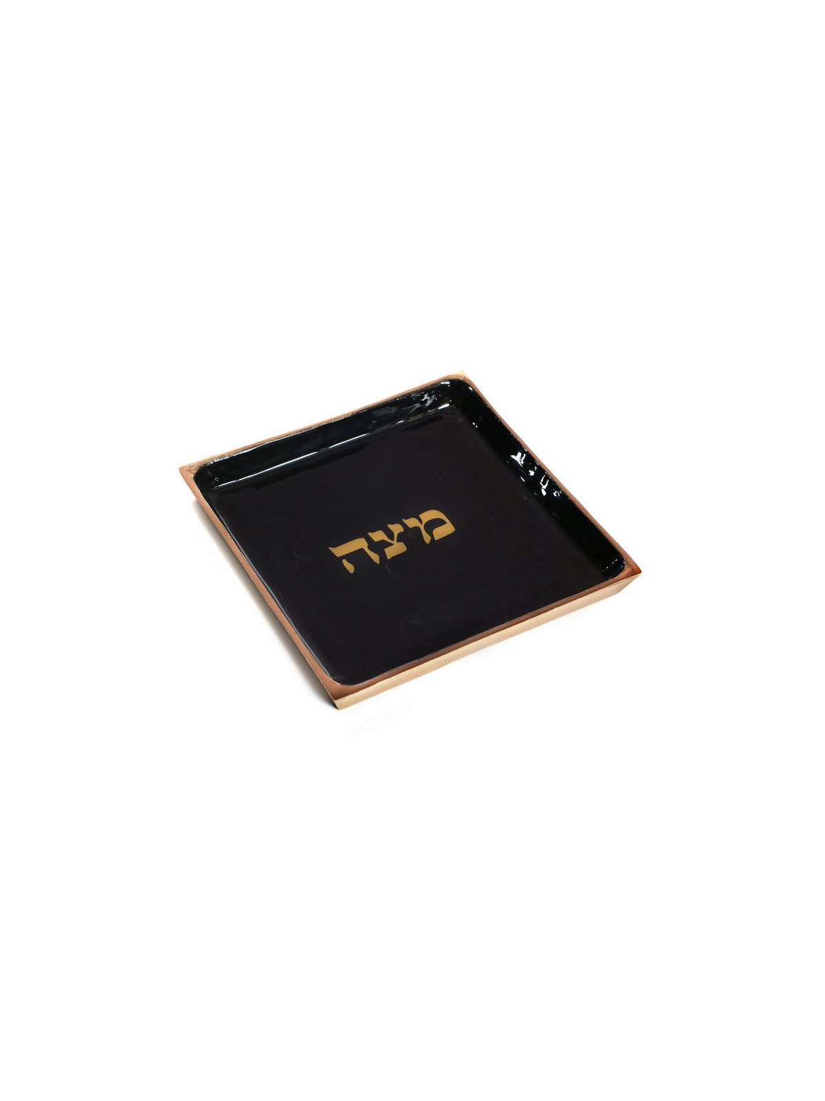 Metal Matzah Tray for Pesach Passover Bla... | Jewish Gift from Israel