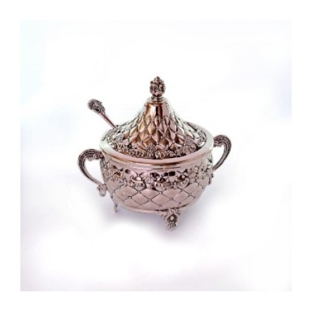 Raised Honey Dish with Diamond Design Dom... | Jewish Gift from Israel