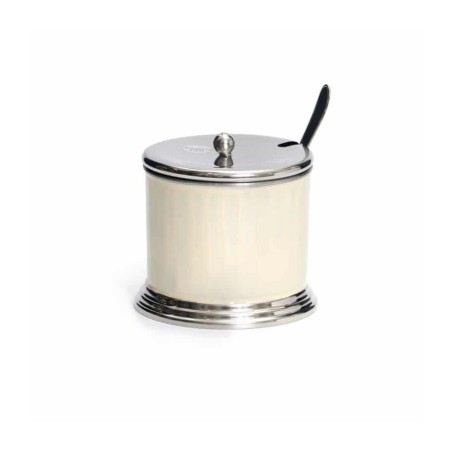 Stainless Steel Honey Dish with Lid and S... | Jewish Gift from Israel