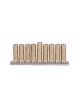 Yair Emanuel Hanukkah Menorah Cylinders with Pom... | Hanukkah Menorah