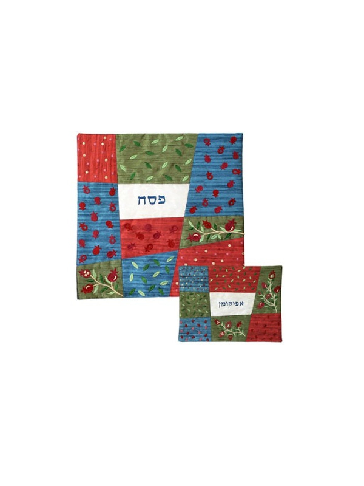 Yair Emanuel Embroidered Patchwork Matza... | Matzah & Afikoman Covers