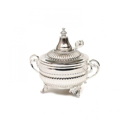 Elegant Raised Honey with Lid and Spoon R... | Jewish Gift from Israel