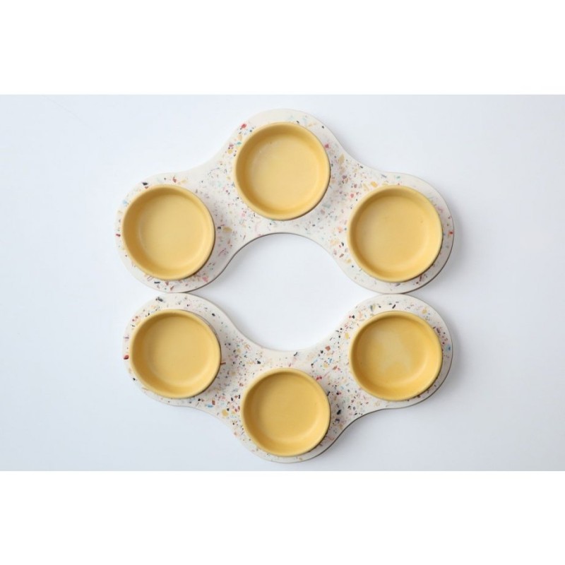Graciela Noemi Handcrafted Terrazo Design Passover S... | Seder Plates