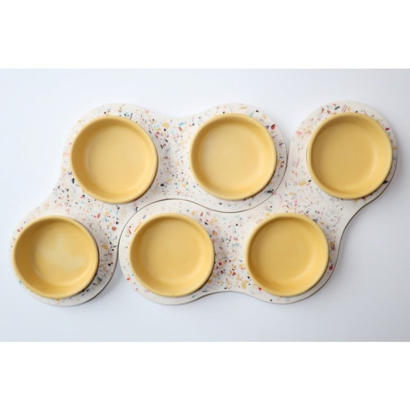 Graciela Noemi Handcrafted Terrazo Design Passover S... | Seder Plates