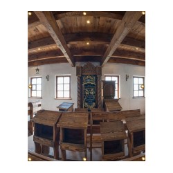 Panoramic Baal Shem Tov Synagogue Sukkah Singl... | Sukkah Decorations