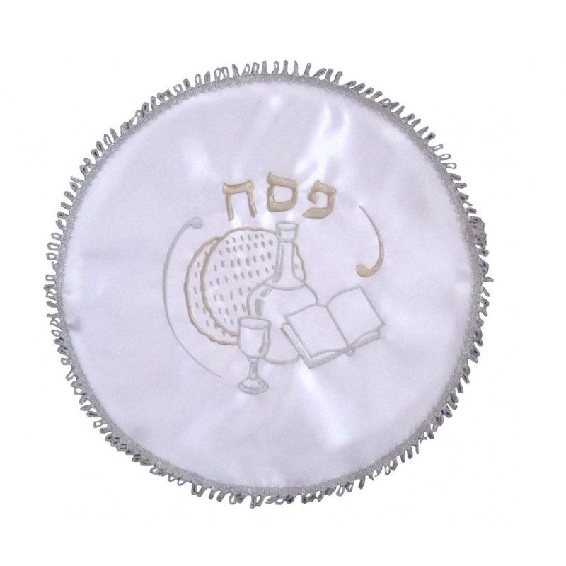 Passover Matzah Cover with Seder Design ... | Matzah & Afikoman Covers