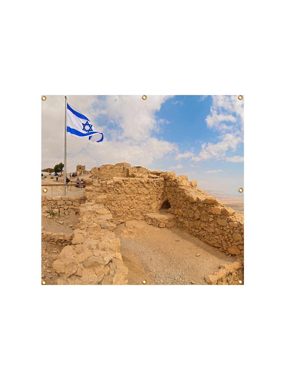 Panoramic Masada Sukkah Single Wall Panel 8 ft... | Sukkah Decorations