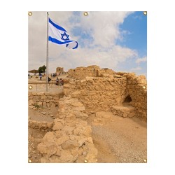 Panoramic Masada Sukkah Single Wall Panel 6 ft... | Sukkah Decorations