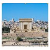 Panoramic Jerusalem Beit Hamikdash Sukkah Sing... | Sukkah Decorations