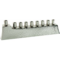 Yair Emanuel Hammered Anodized Aluminum Hanukkah... | Hanukkah Menorah