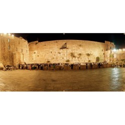 Panoramic Kotel Western Wall Sukkah Single Wal... | Sukkah Decorations