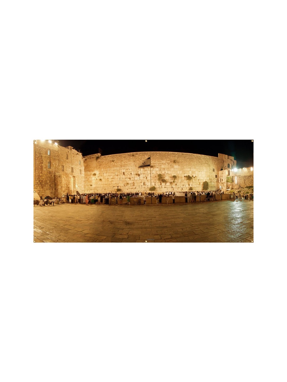Panoramic Kotel Western Wall Sukkah Single Wal... | Sukkah Decorations