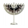 Dabbah Judaica Gray Black Brown Arc Menorah | Hanukkah Menorah