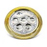 Circular Two Tone Decorative Seder Plate %96 Silver ... | Seder Plates