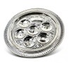 Circular Silver Plated Decorative Seder Plate %96 Or... | Seder Plates