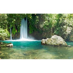 Panoramic Banyas Waterfall Sukkah Single Wall ... | Sukkah Decorations