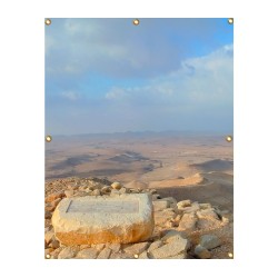 Panoramic Kadesh Barnea Sukkah Single Wall Pan... | Sukkah Decorations