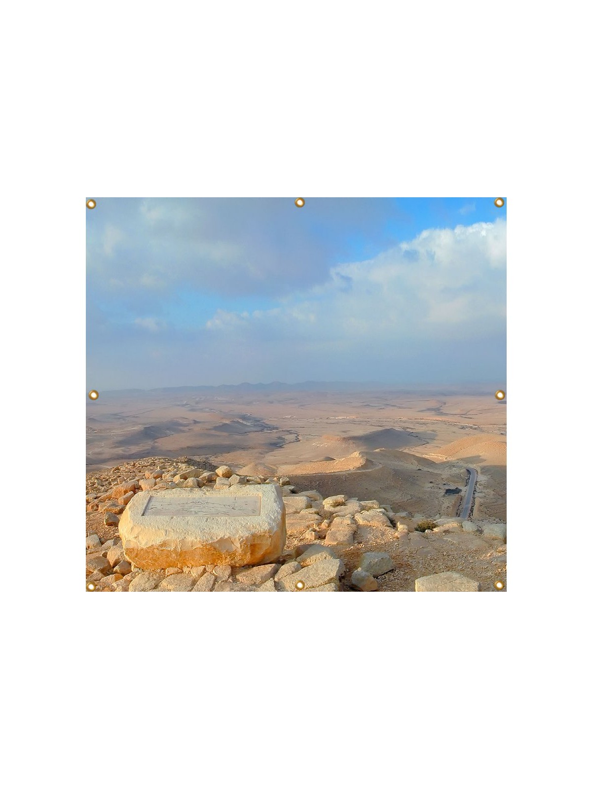 Panoramic Kadesh Barnea Sukkah Single Wall Pan... | Sukkah Decorations