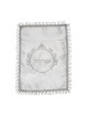 Satin Afikoman Bag Circular Silver Design | Matzah & Afikoman Covers