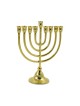 Gold Metal Chanukah Menorah Classic Design for C... | Hanukkah Menorah