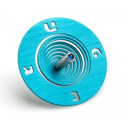 Adi Sidler Spiral Coil Chanukah Dreidel Brushed Aluminum... | Dreidels